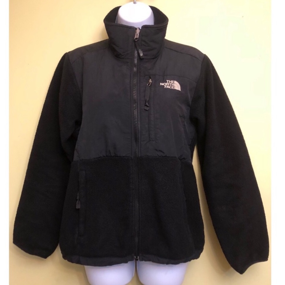 The Northface black and beige Denali jacket